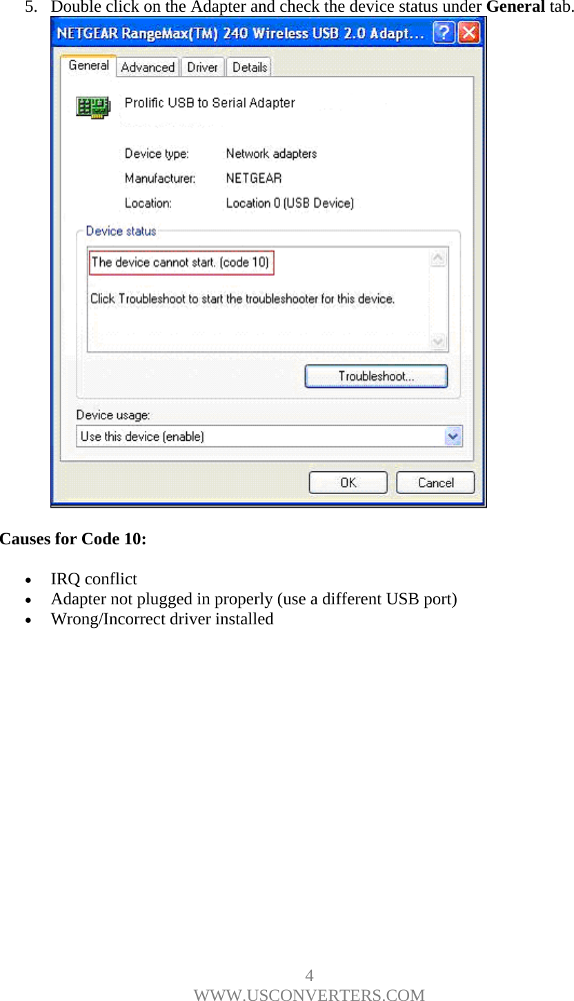 Page 4 of 5 - How To Fix The Error Code 10