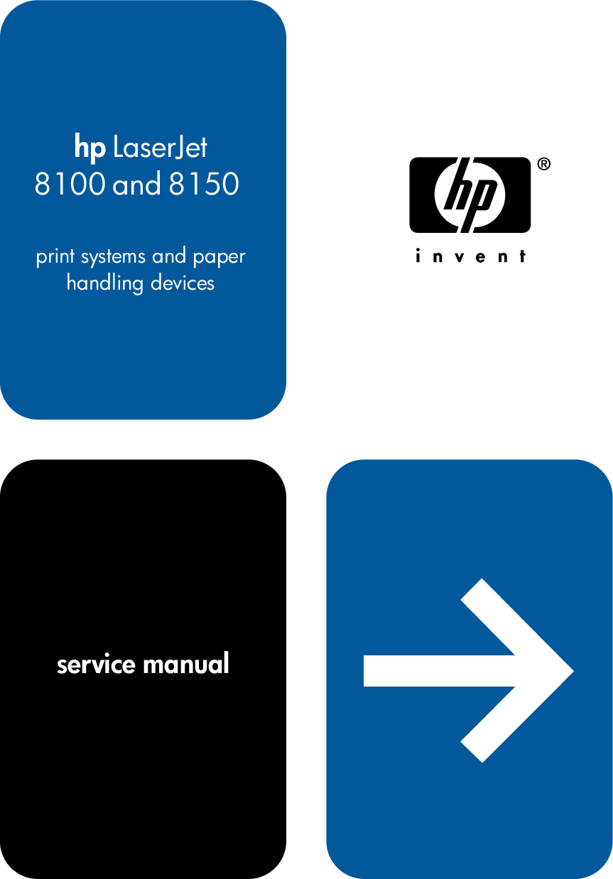 Parts & Diagrams HP LaserJet 8100 8150 Series Service Manual 
