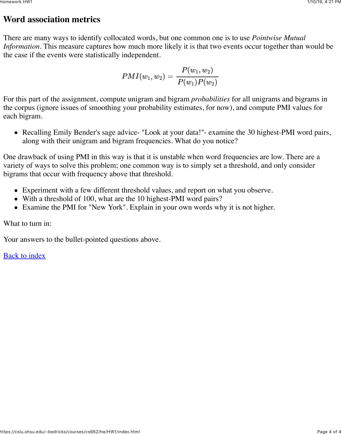 Page 4 of 4 - Hw1 Instructions