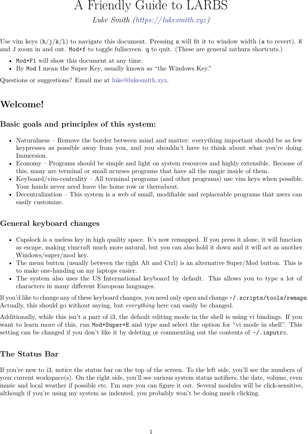 Page 1 of 6 - A Friendly Guide To LARBS I3