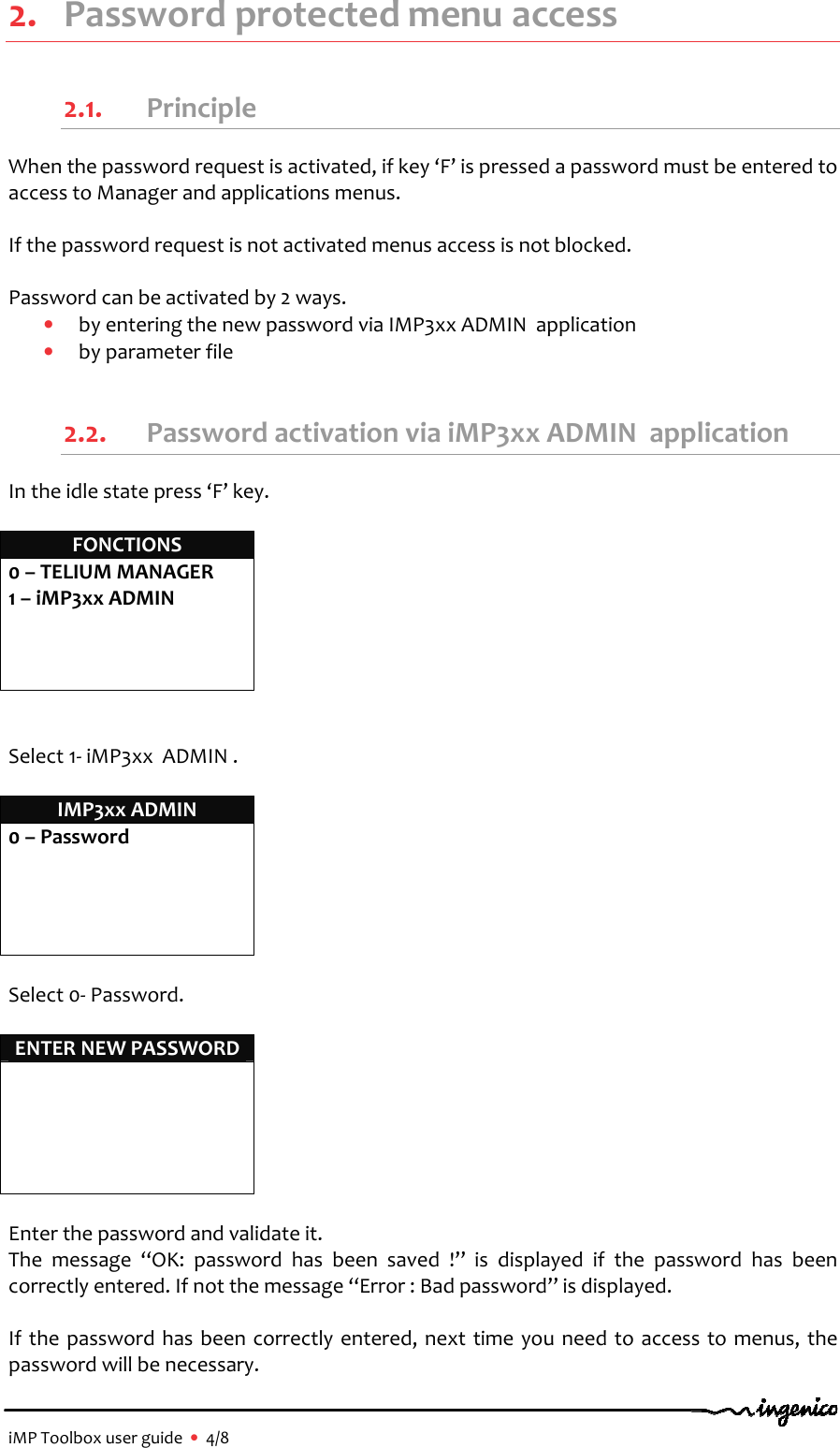 Page 4 of 8 - IMP3xx_ToolBox_User_Guide_ENG_v0200 I MP3xx Tool Box User Guide ENG V0200