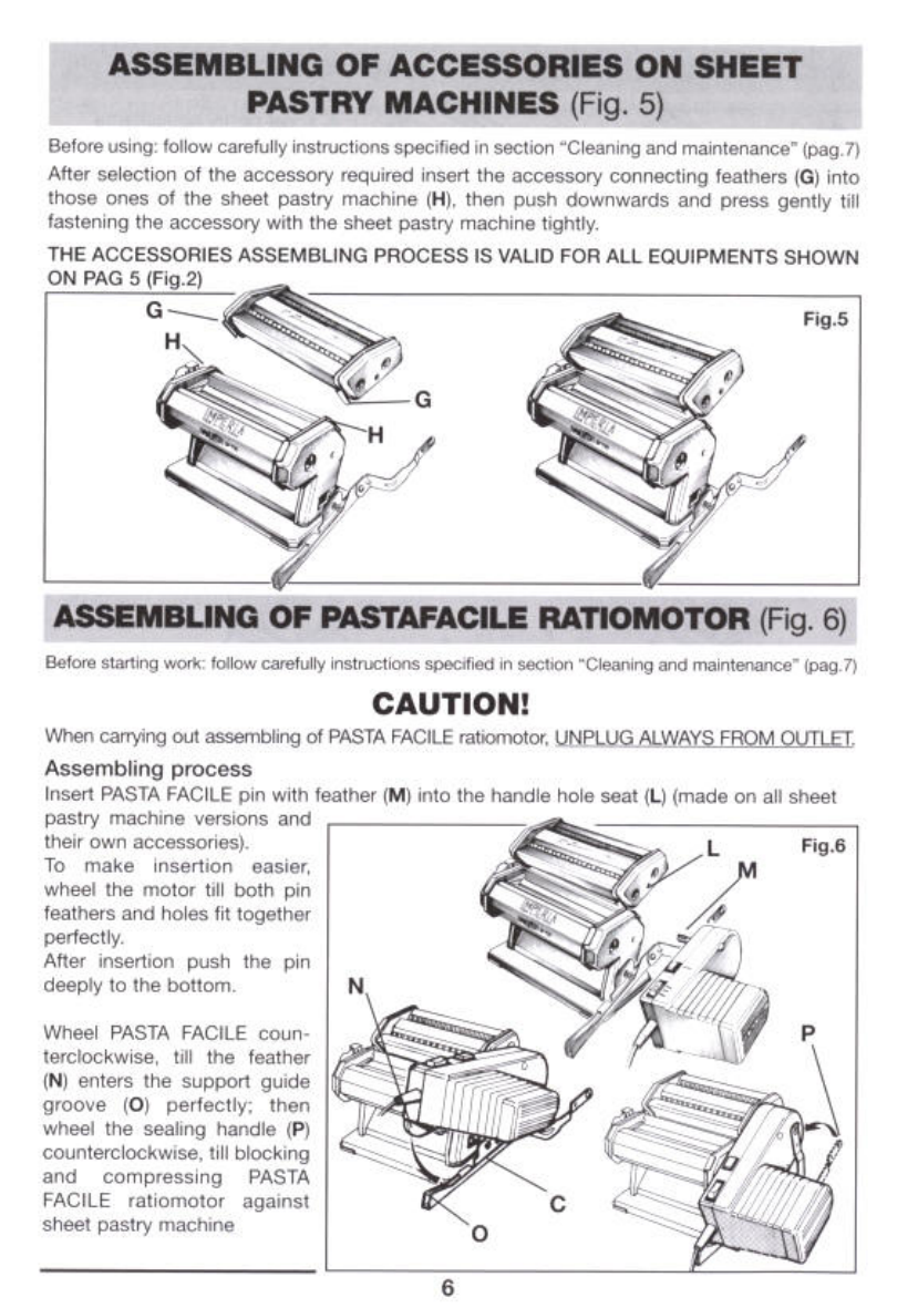 Imperia Pasta Facile manual