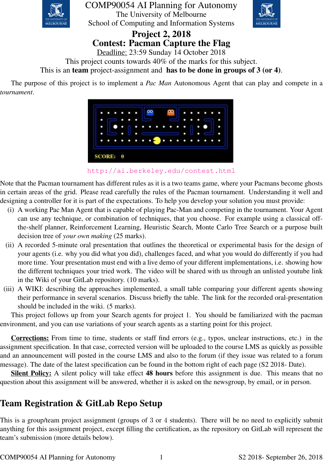 comp90054-ai-planning-for-autonomy-2018-project-2-con-pacman-capture