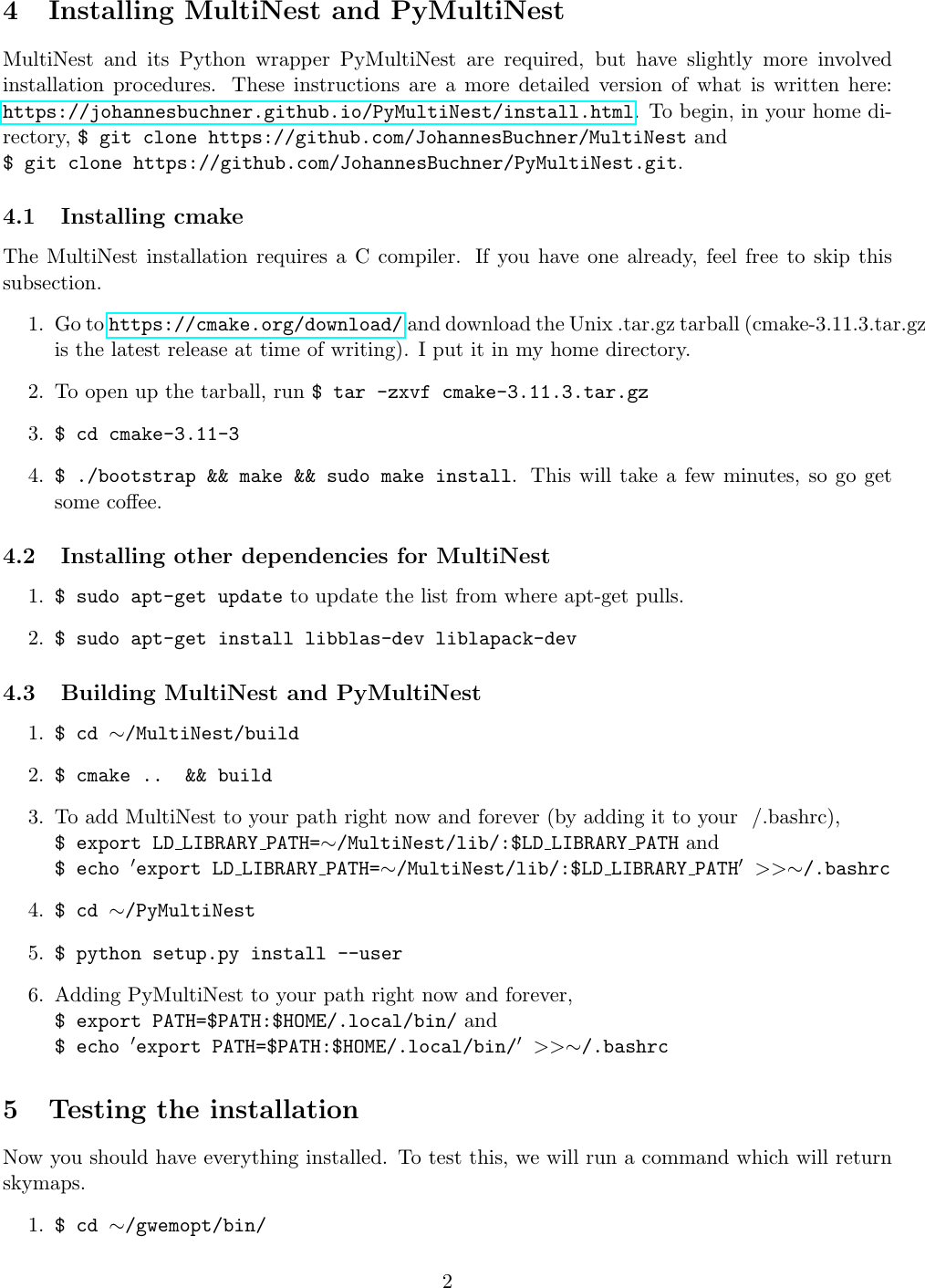 Page 2 of 3 - Instructions Gwemopt