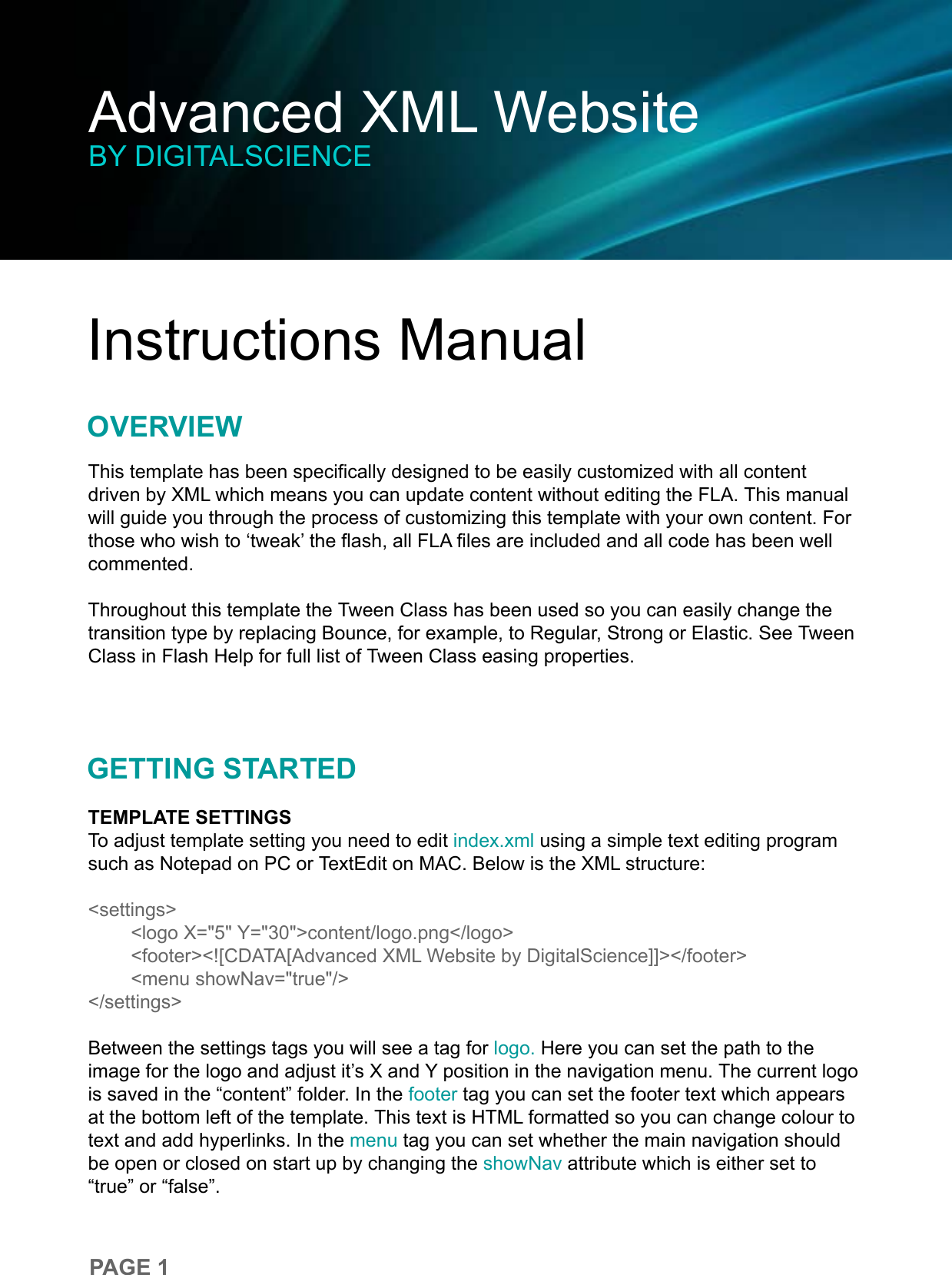 Page 1 of 9 - Instructions Manual