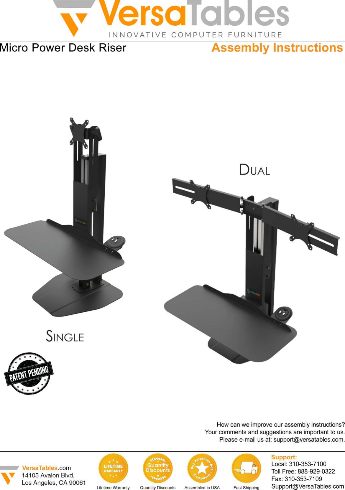 Page 1 of 4 - Instructions Microdesk-versadesk 1