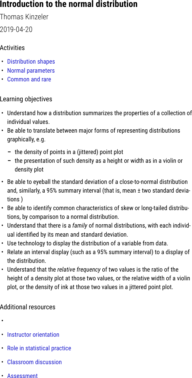 Page 1 of 5 - Introduction To The Normal Distribution Instructions-normal-distribution