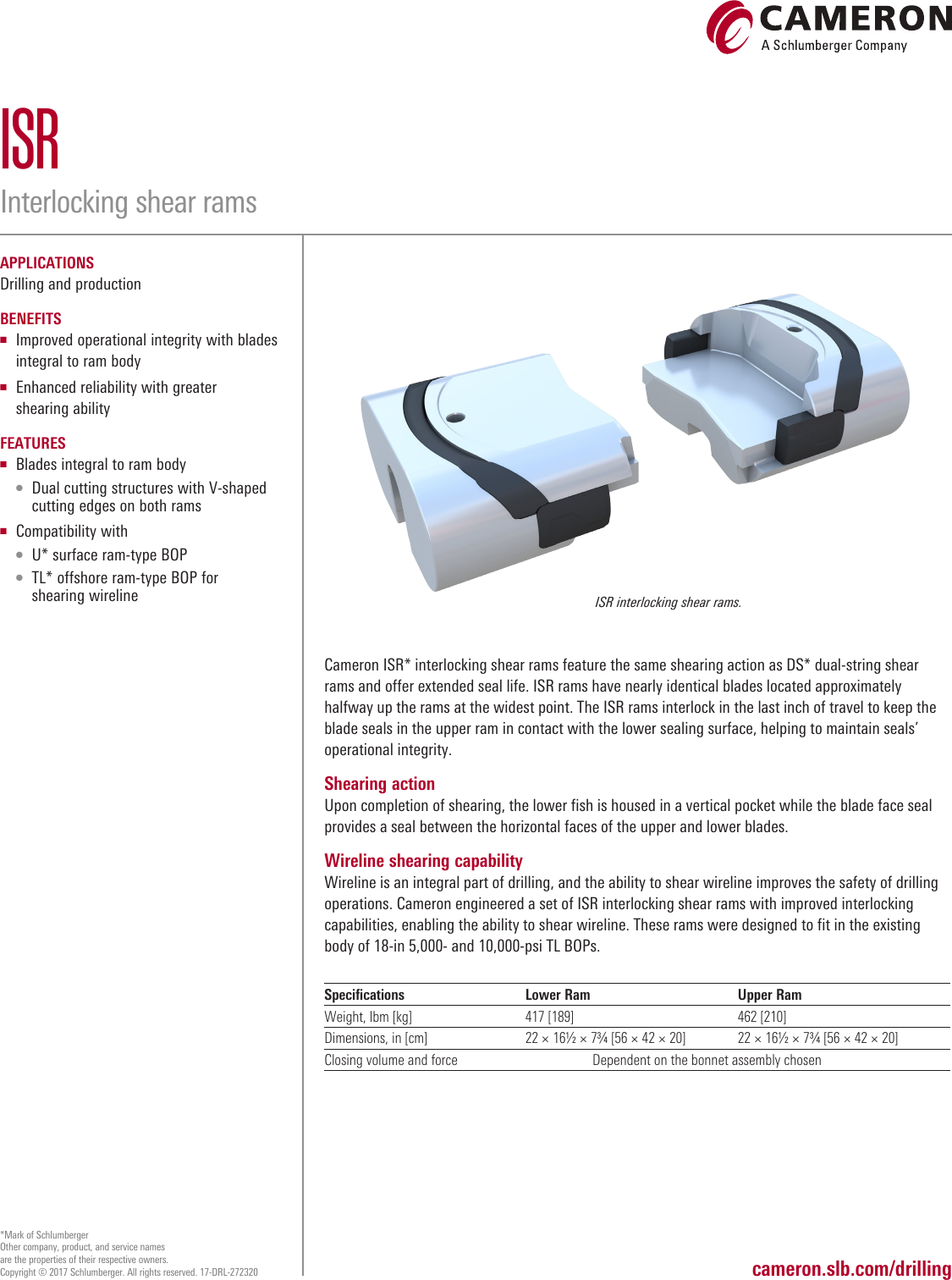 Page 1 of 1 - ISR Interlocking-shear-rams-product-sheet