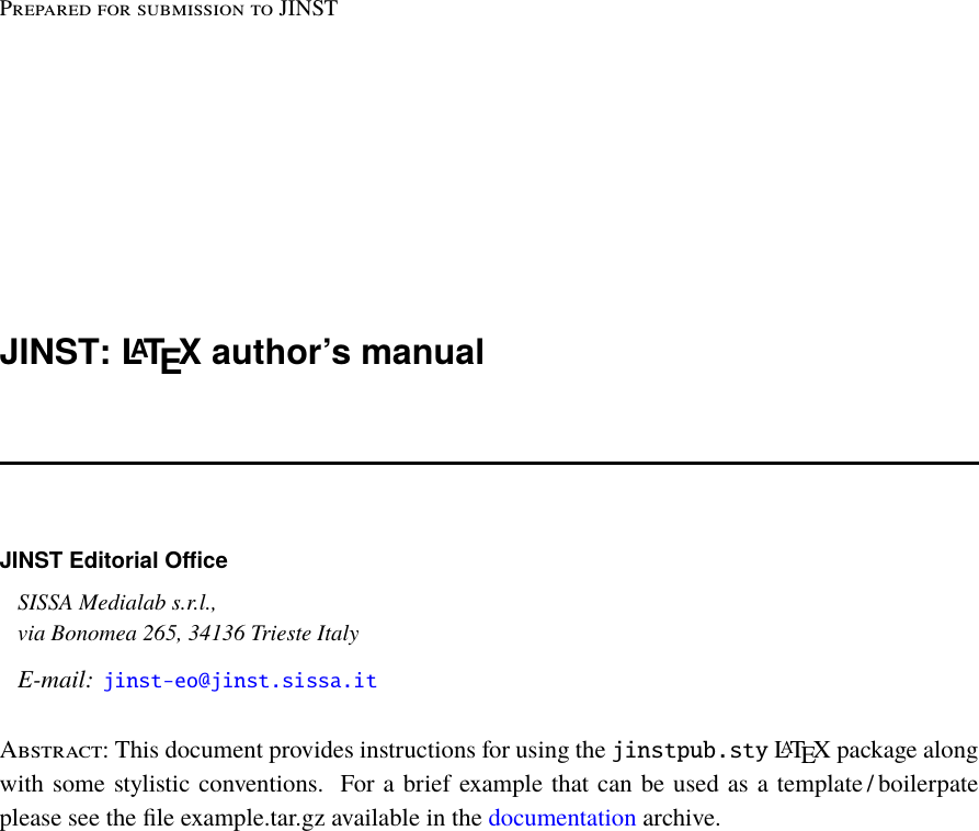 Page 1 of 9 - Jinst-author-manual