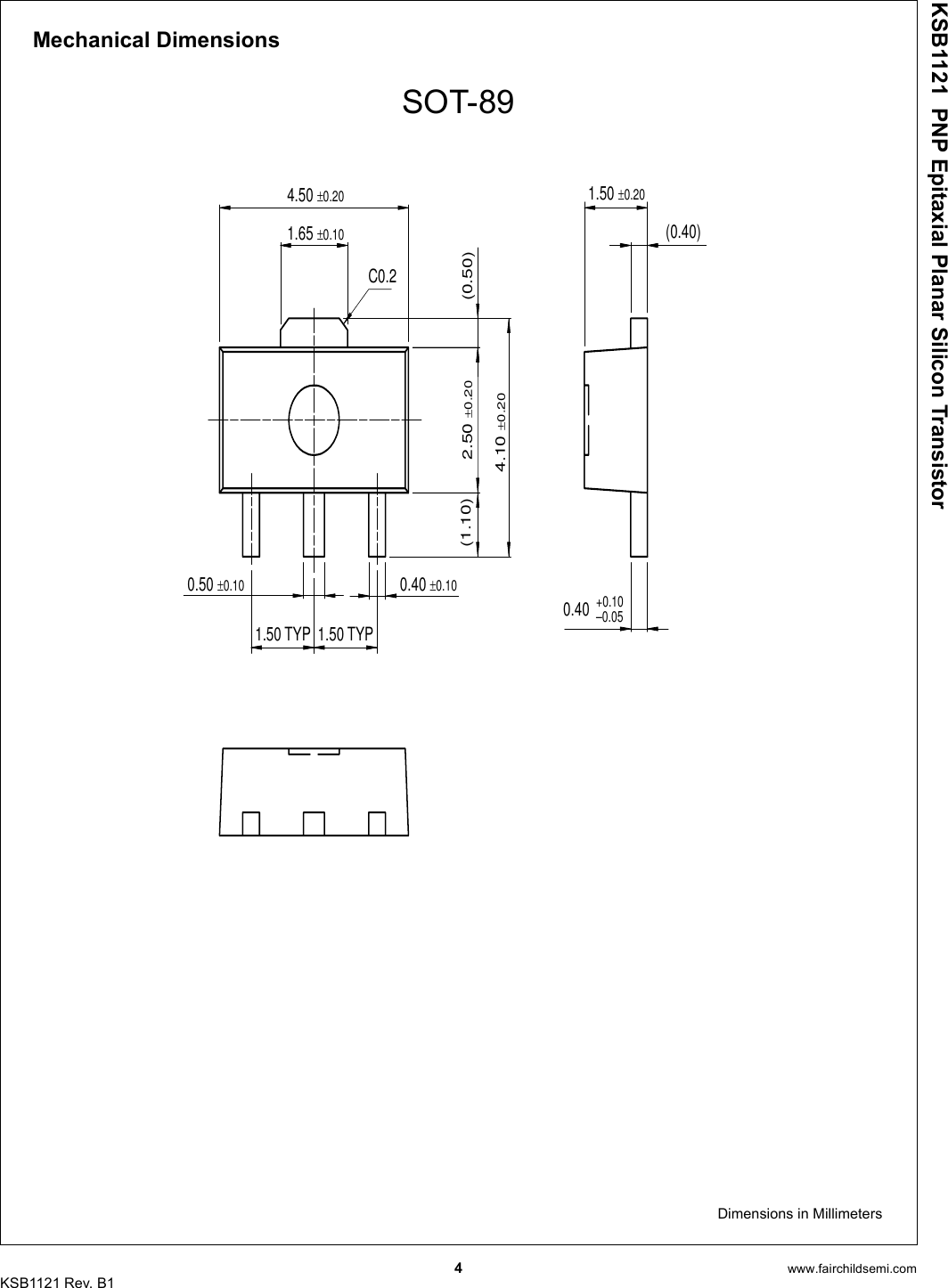 Page 4 of 6 - KSB1121 - Datasheet. Www.s-manuals.com. Fairchild