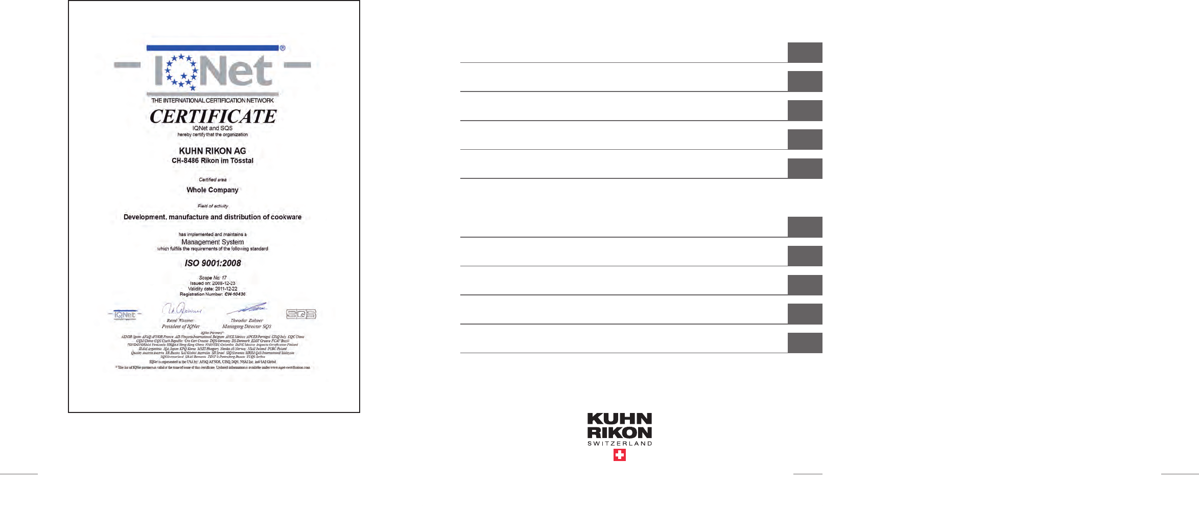 Kuhn Rikon Duromatic & Durotherm Pressure Cookers manual