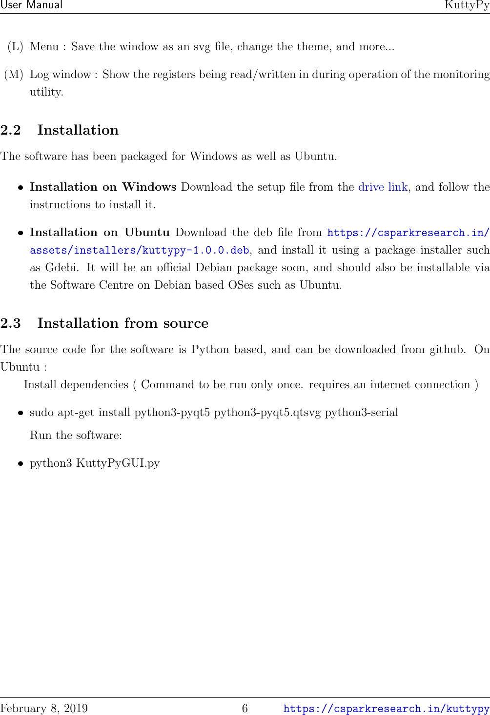Page 6 of 12 - Kuttypy Manual