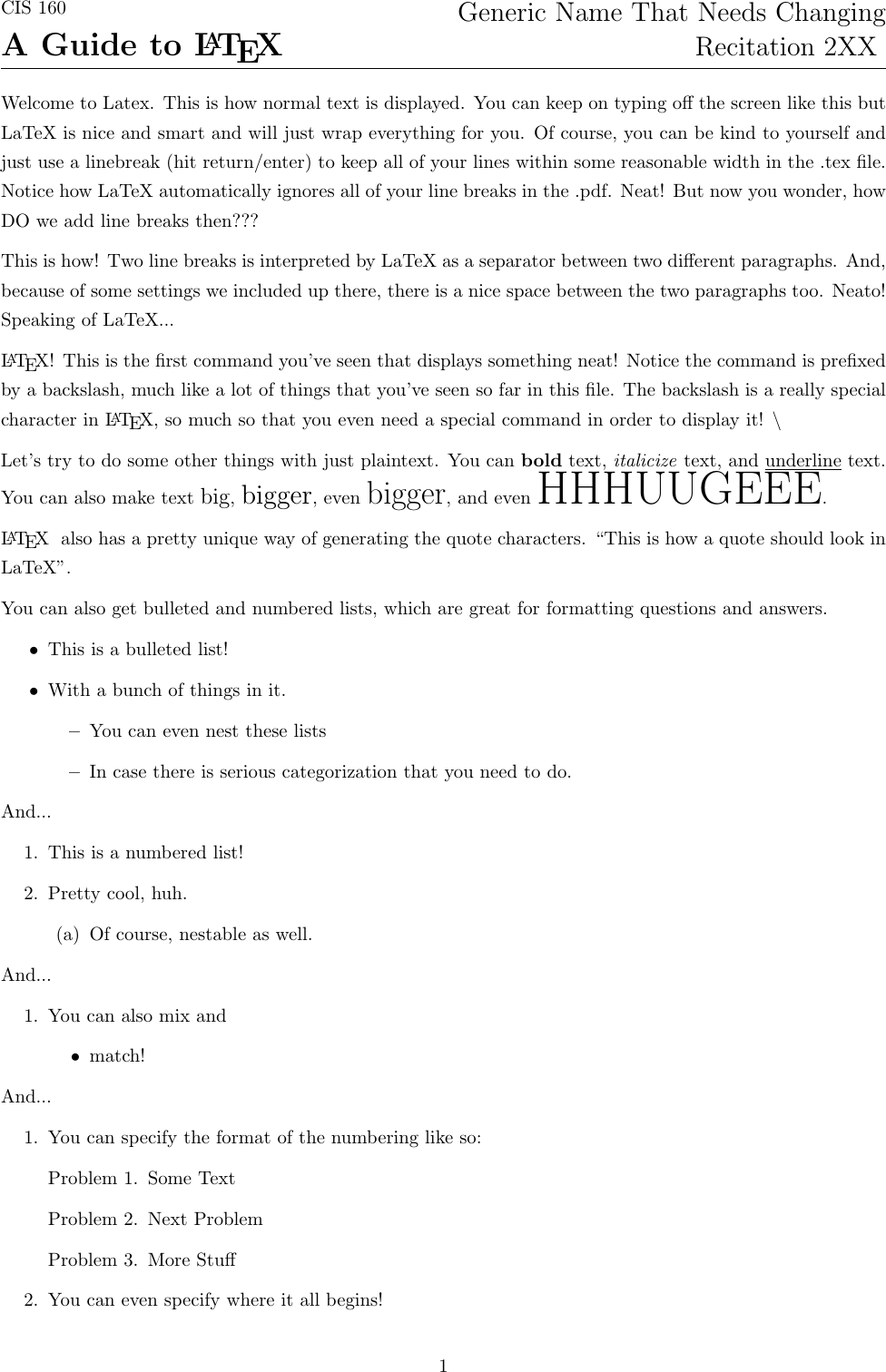 Page 1 of 3 - Latex Interactive Guide