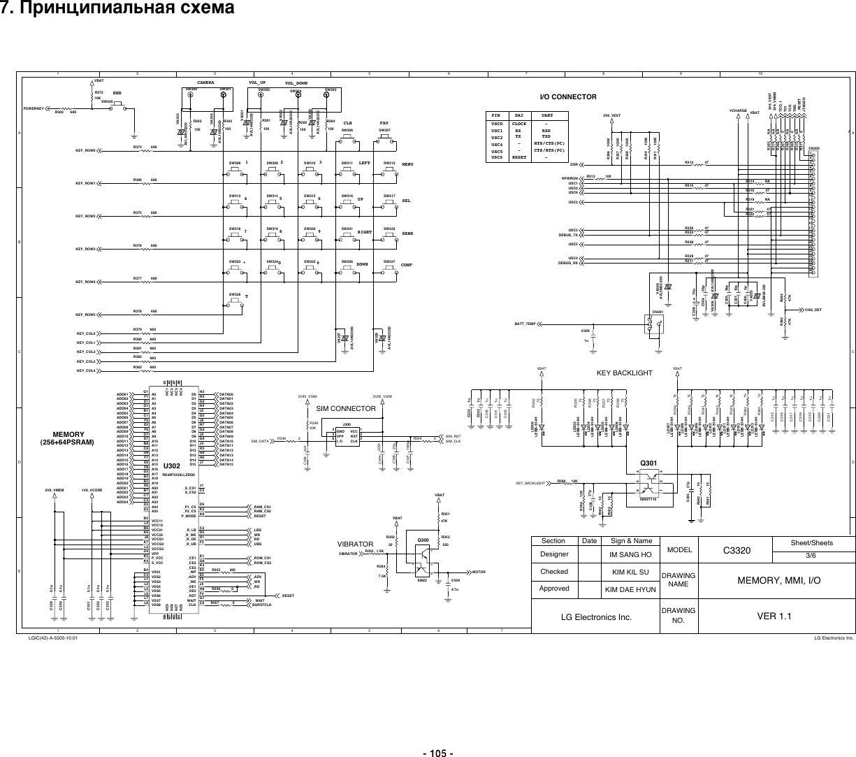 Page 3 of 9 - LG C3320 - Schematics. Www.s-manuals.com. Schematics
