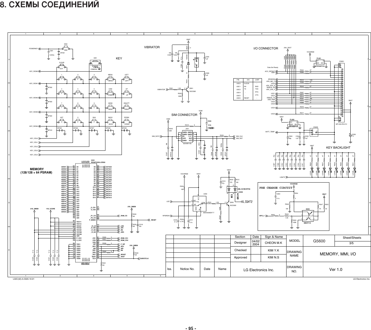 Page 3 of 8 - LG G5600 - Schematics. Www.s-manuals.com. Schematics