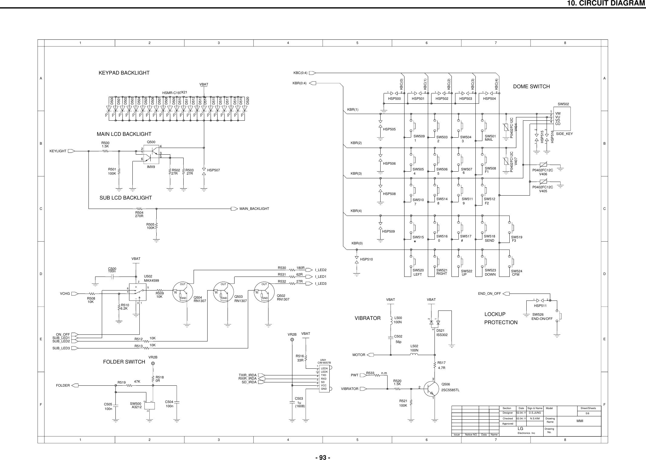 Page 5 of 9 - LG G7020 - Schematics. Www.s-manuals.com. Schematics