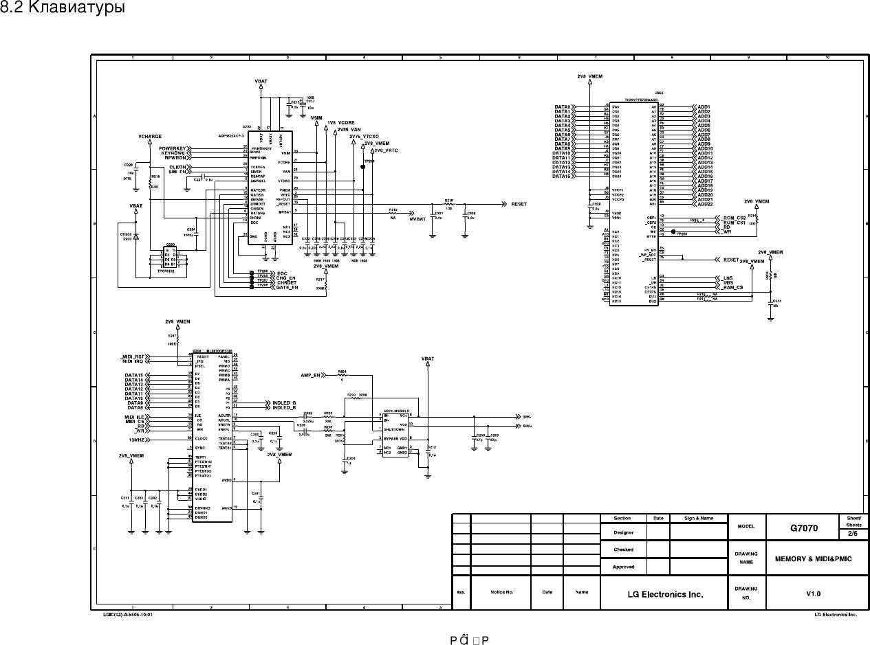 Page 2 of 9 - LG G7070 - Schematics. Www.s-manuals.com. Schematics