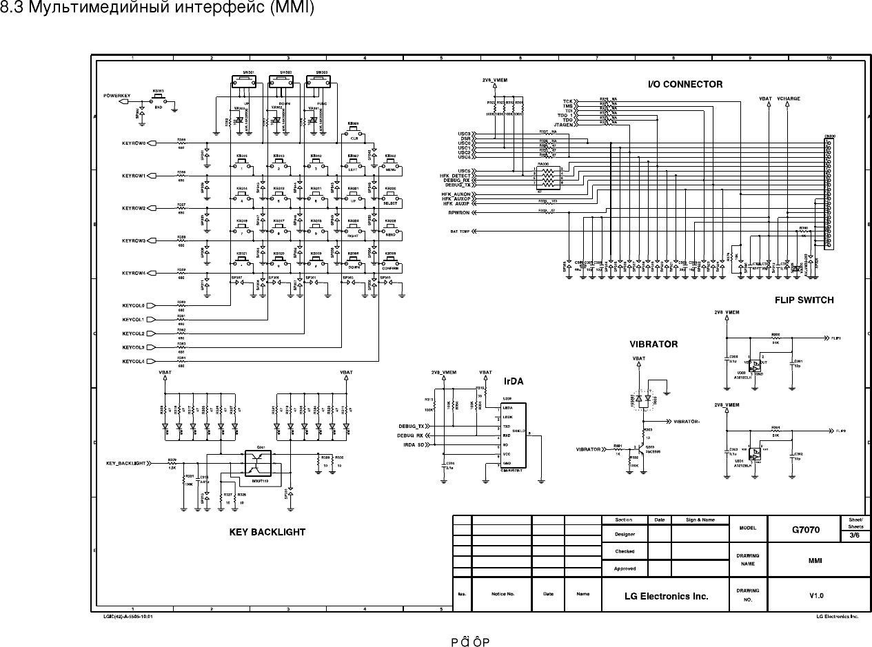 Page 3 of 9 - LG G7070 - Schematics. Www.s-manuals.com. Schematics