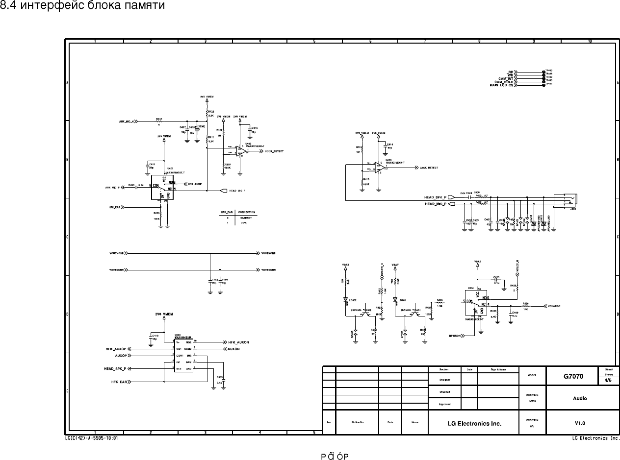 Page 4 of 9 - LG G7070 - Schematics. Www.s-manuals.com. Schematics
