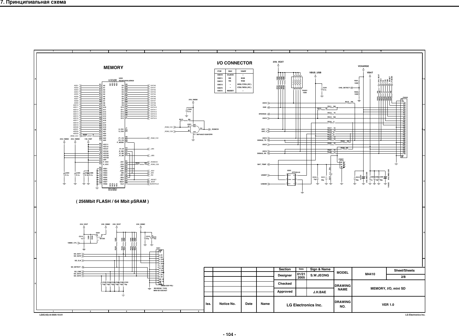 Page 2 of 11 - LG M4410 - Schematics. Www.s-manuals.com. Schematics