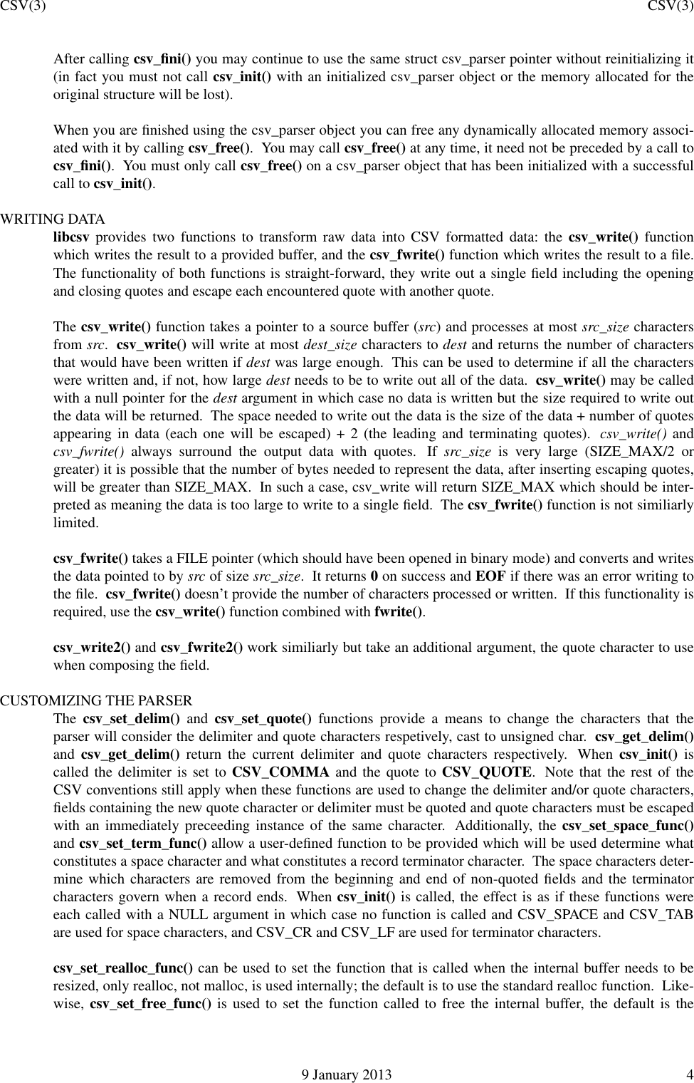 Page 4 of 8 - Libcsv Manual En