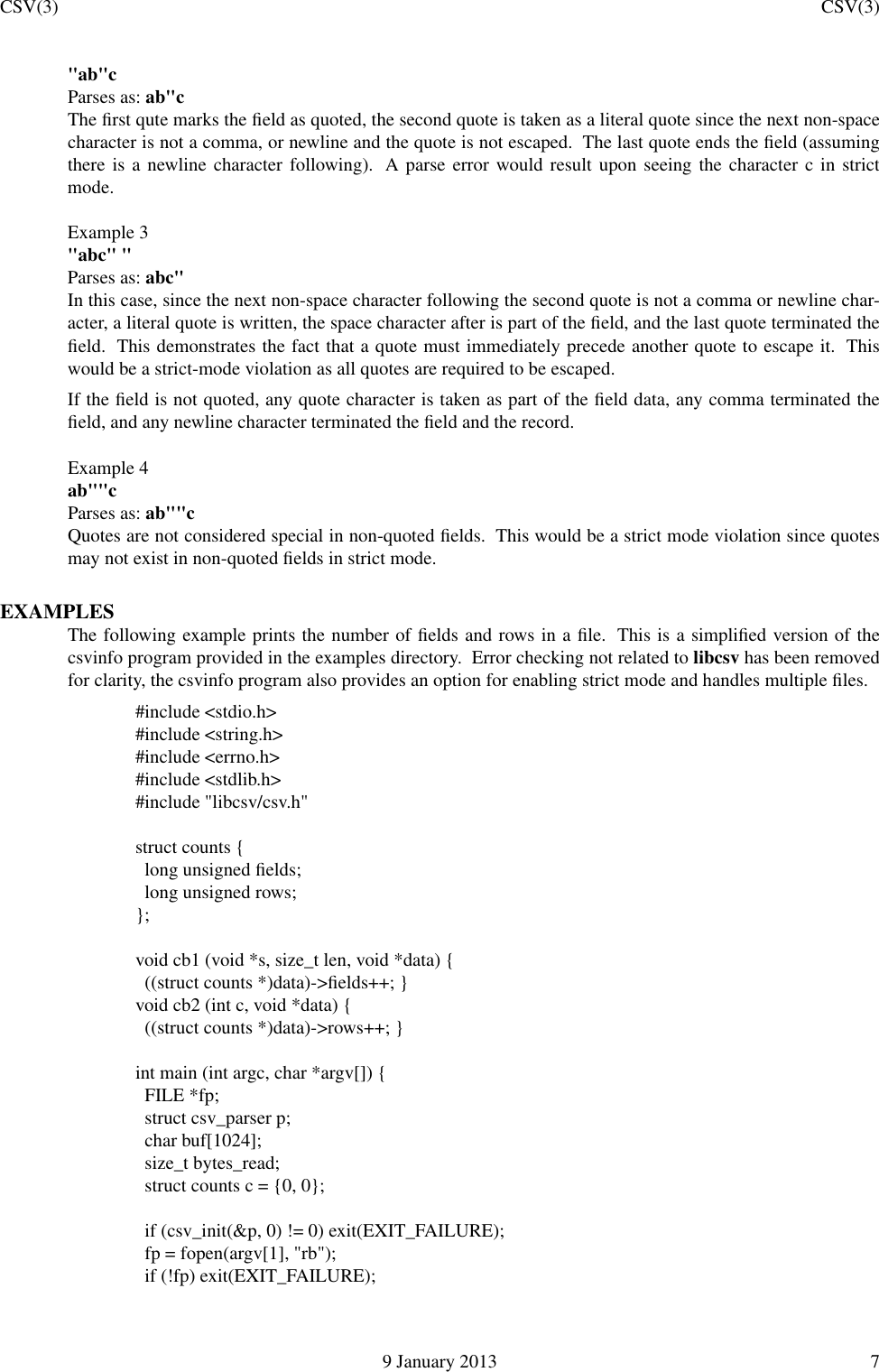Page 7 of 8 - Libcsv Manual En