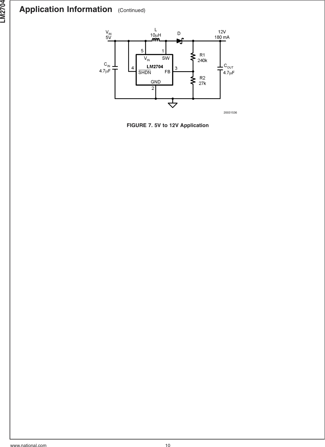 Page 10 of 12 - LM2704 - Datasheet. Www.s-manuals.com. Lm2704mf National