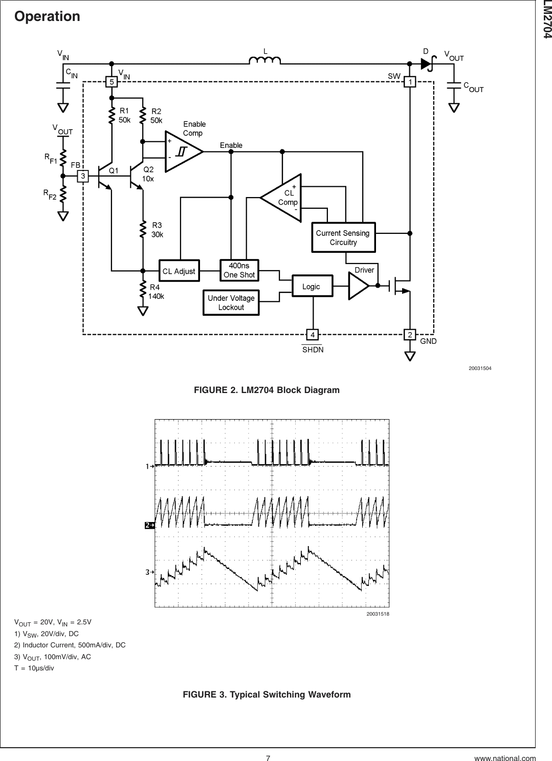 Page 7 of 12 - LM2704 - Datasheet. Www.s-manuals.com. Lm2704mf National
