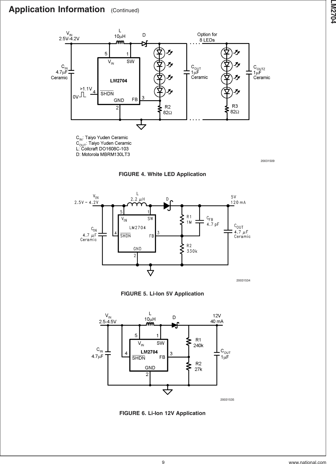 Page 9 of 12 - LM2704 - Datasheet. Www.s-manuals.com. Lm2704mf National
