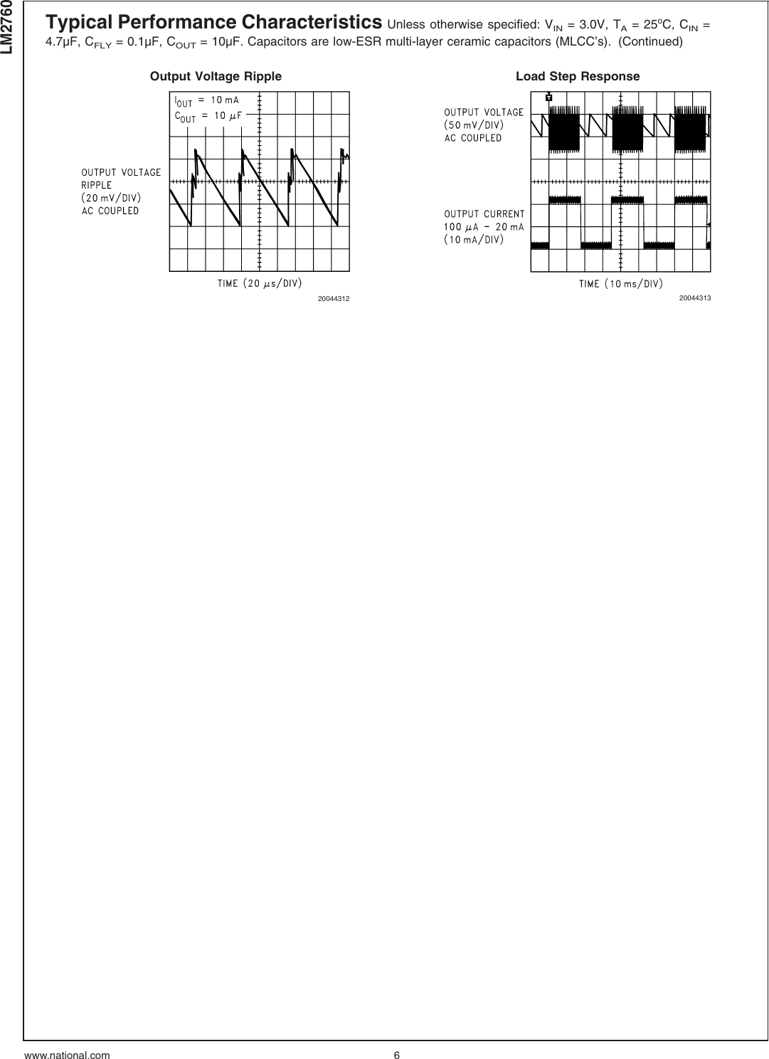 Page 6 of 11 - LM2760 - Datasheet. Www.s-manuals.com. Lm2760m5 National