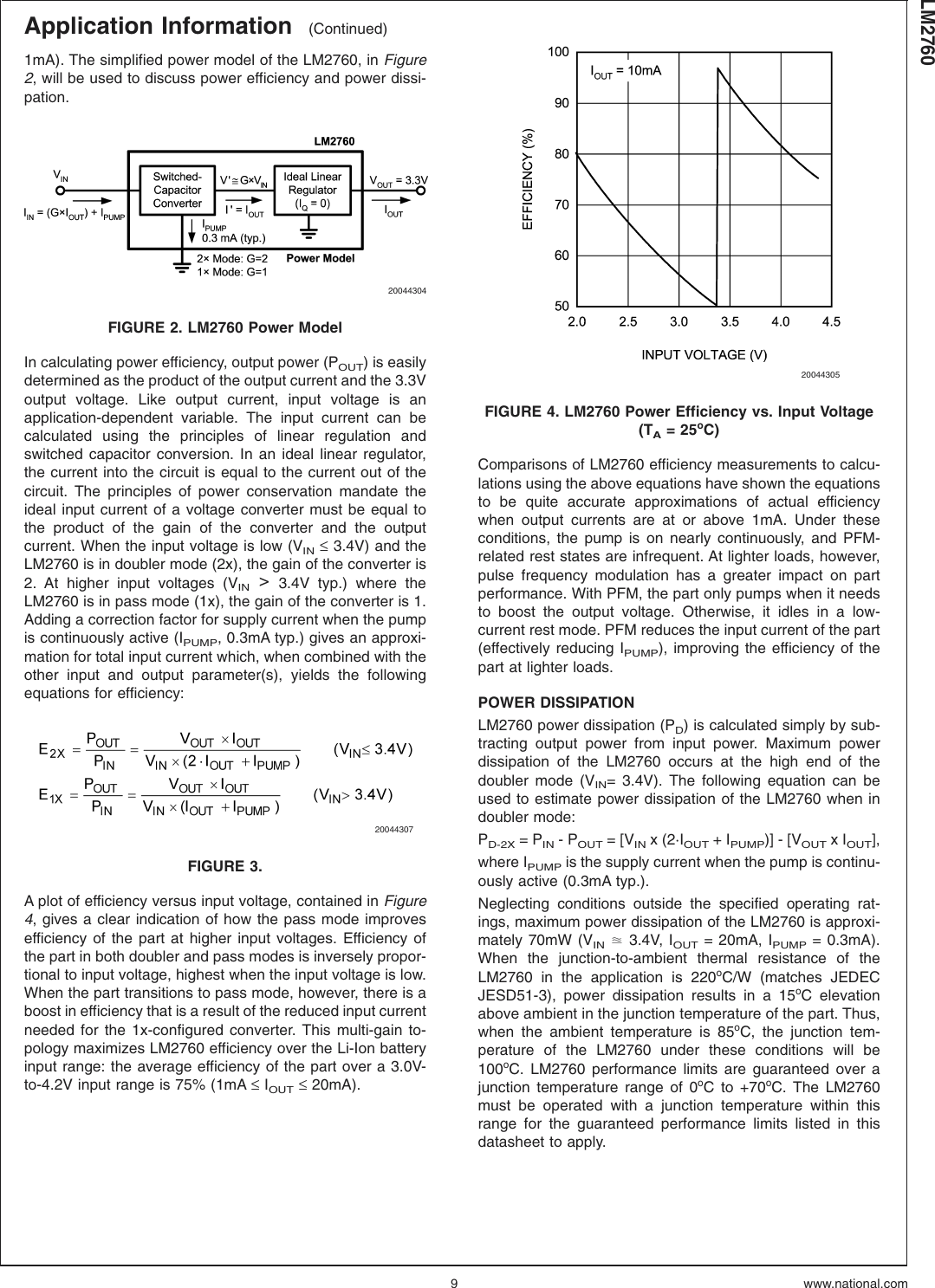 Page 9 of 11 - LM2760 - Datasheet. Www.s-manuals.com. Lm2760m5 National