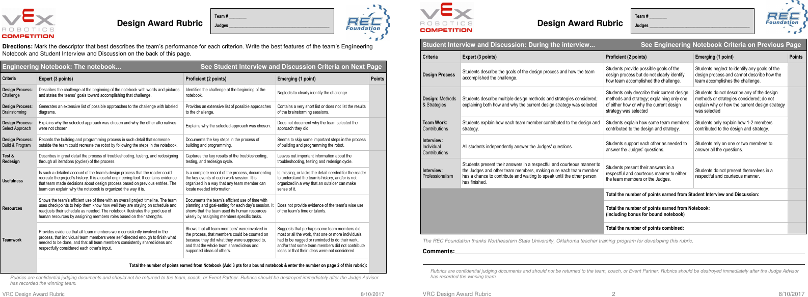 Page 8 of 8 - Local-judges-guide-vex-robotics-competition-2