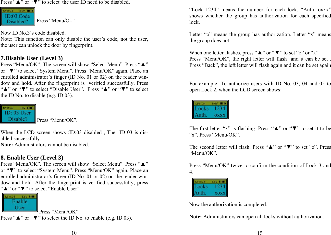 Page 10 of 12 - BSL-0601A-L66  Lock4035-manual