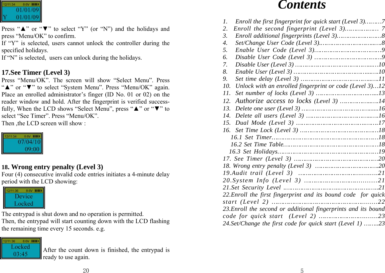 Page 5 of 12 - BSL-0601A-L66  Lock4035-manual