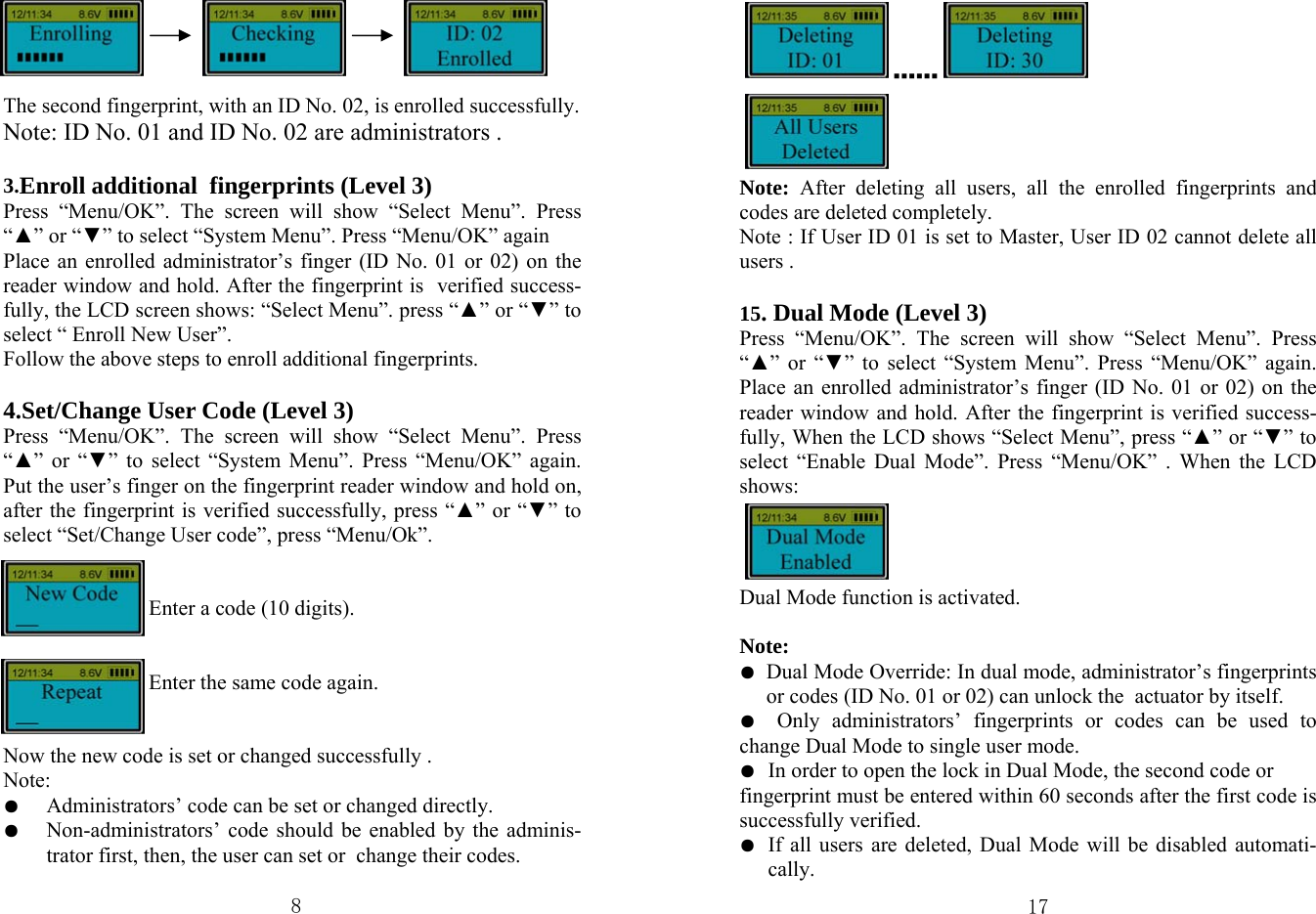Page 8 of 12 - BSL-0601A-L66  Lock4035-manual