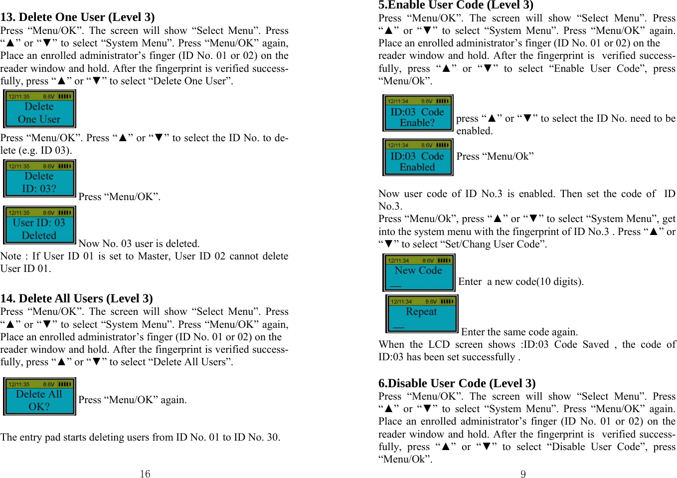 Page 9 of 12 - BSL-0601A-L66  Lock4035-manual