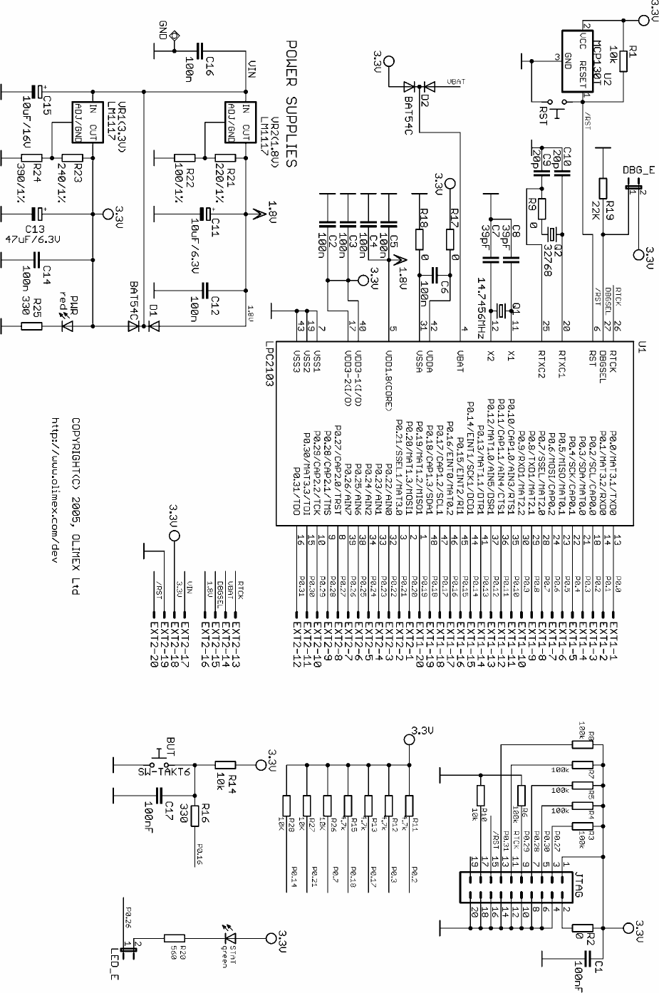 Page 1 of 2 - LPC2103 ARM DEVELOPMENT HEADER PROTOTYPE BOARD Lpc-h2103