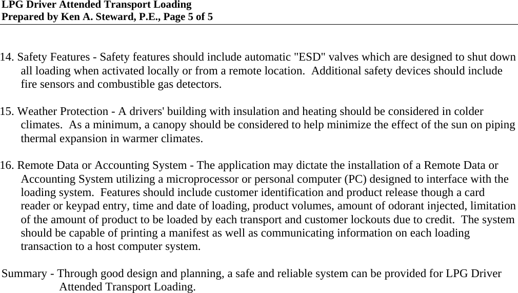 Page 5 of 5 - LPG Driver Attended Loading Lpg-driver-attended-loading Technical-paper