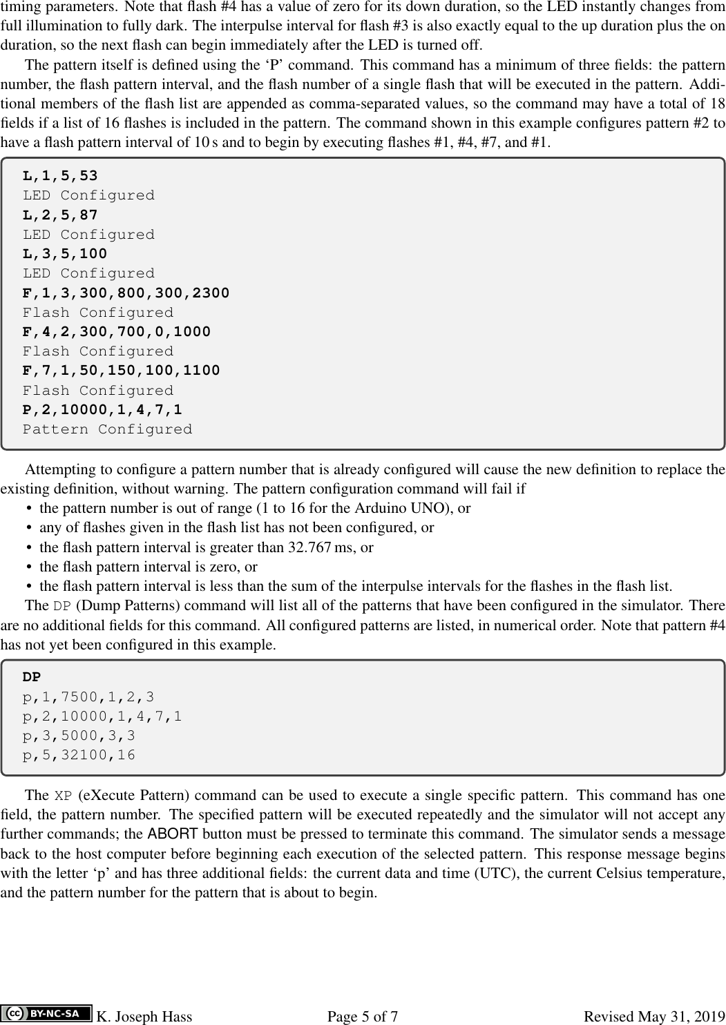 Page 5 of 7 - Firefly Simulator User's Manual