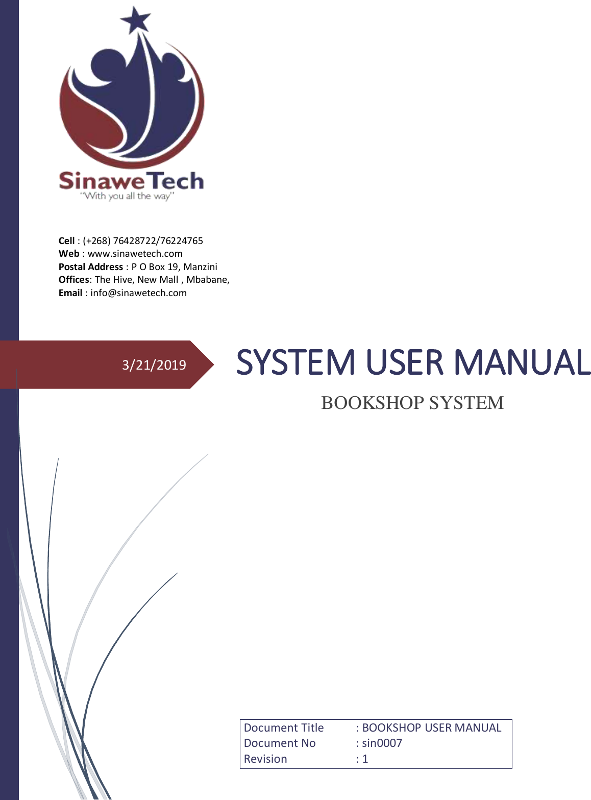 Page 1 of 3 - SYSTEM USER MANUAL