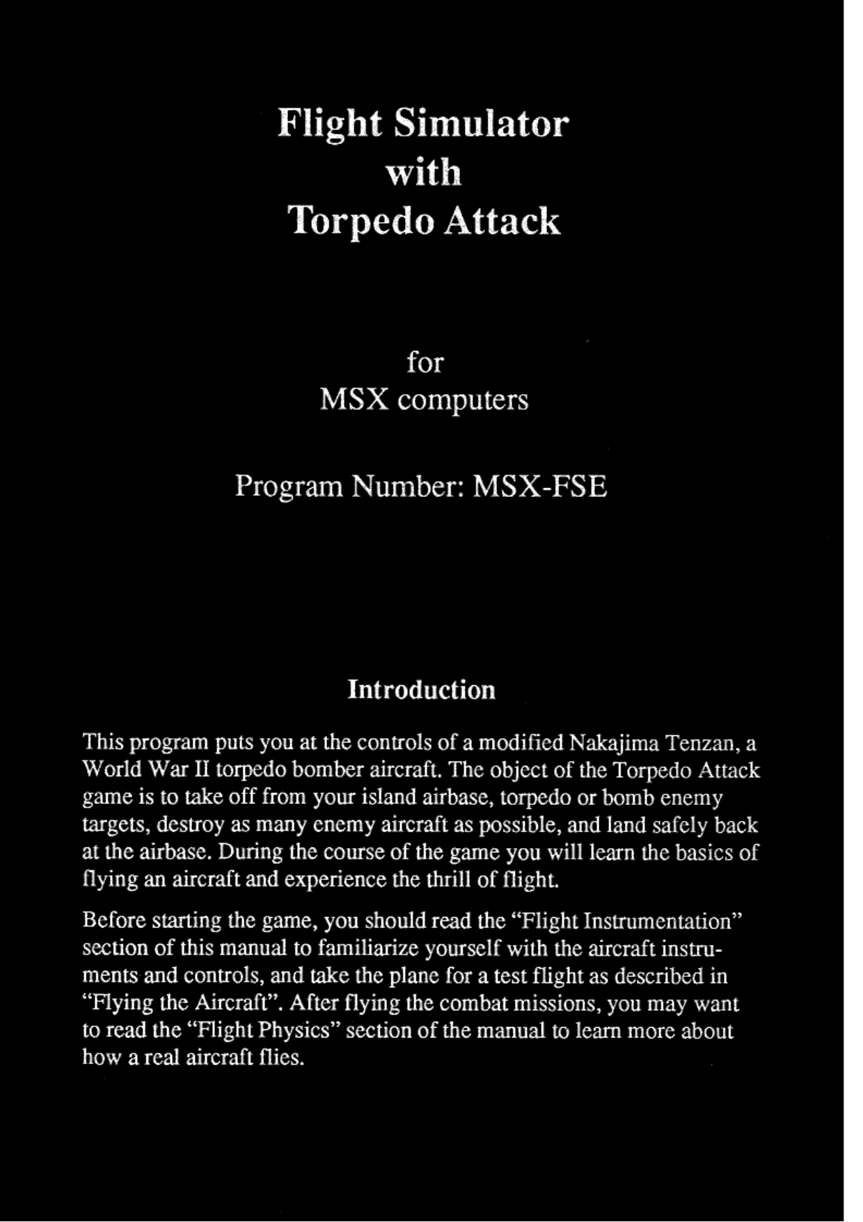 Page 1 of 10 - 20081023155704 Manual-flightsimulator