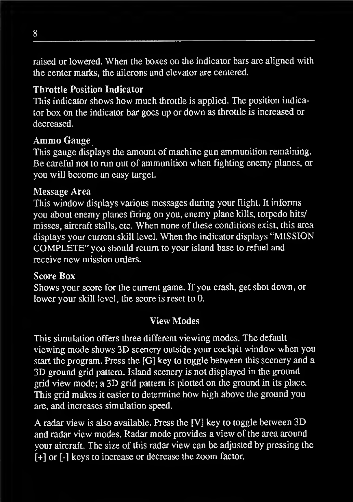Page 5 of 10 - Flight Simulator With Torpedo Attack Manual (GB) Manual-flightsimulator Text