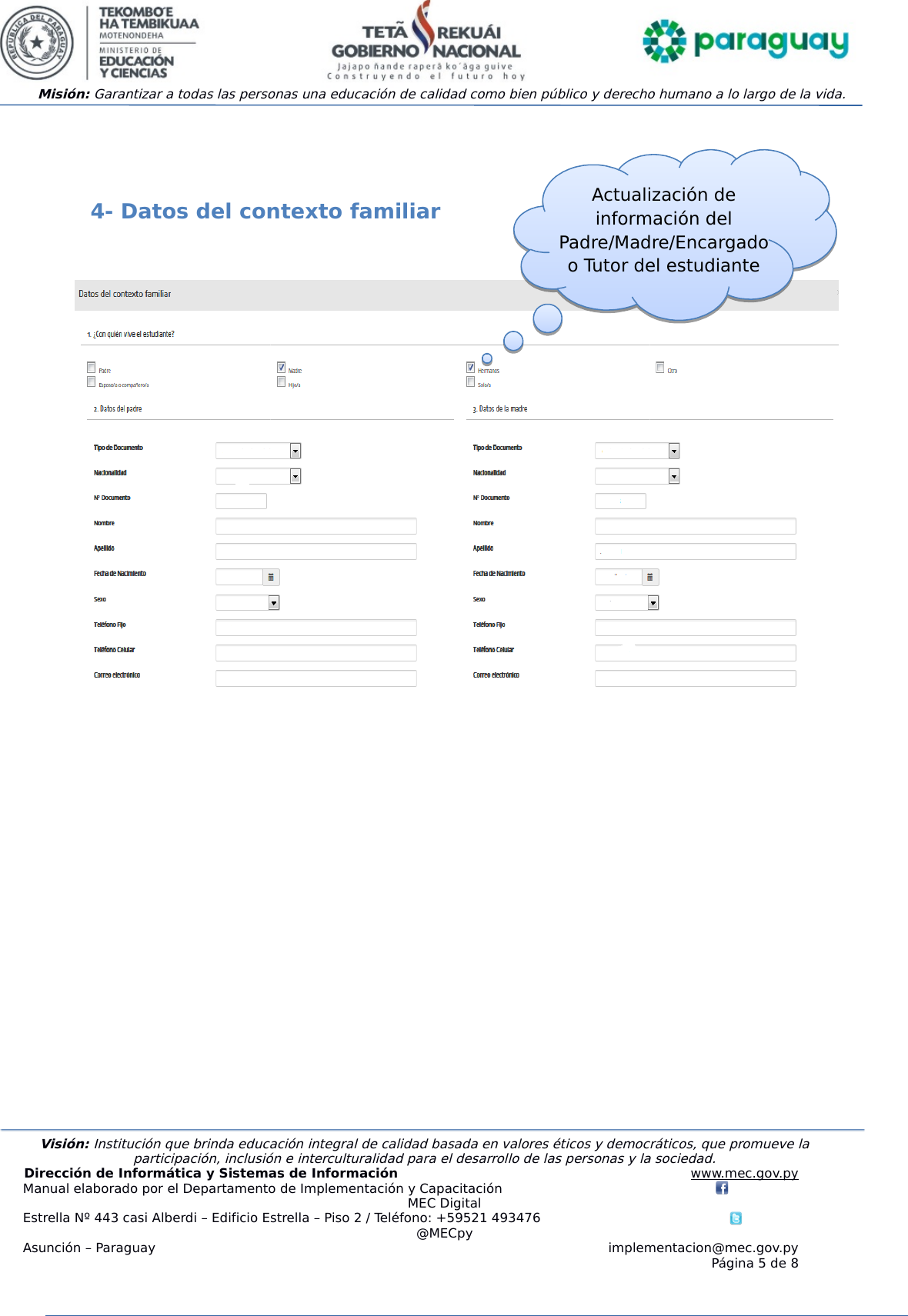 Page 5 of 8 - Manual Formulario Rue