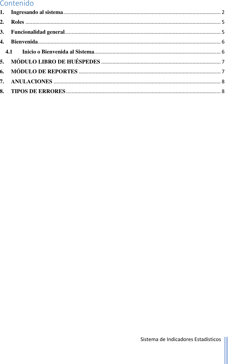 Page 2 of 10 - Manual De Usuario Hotel