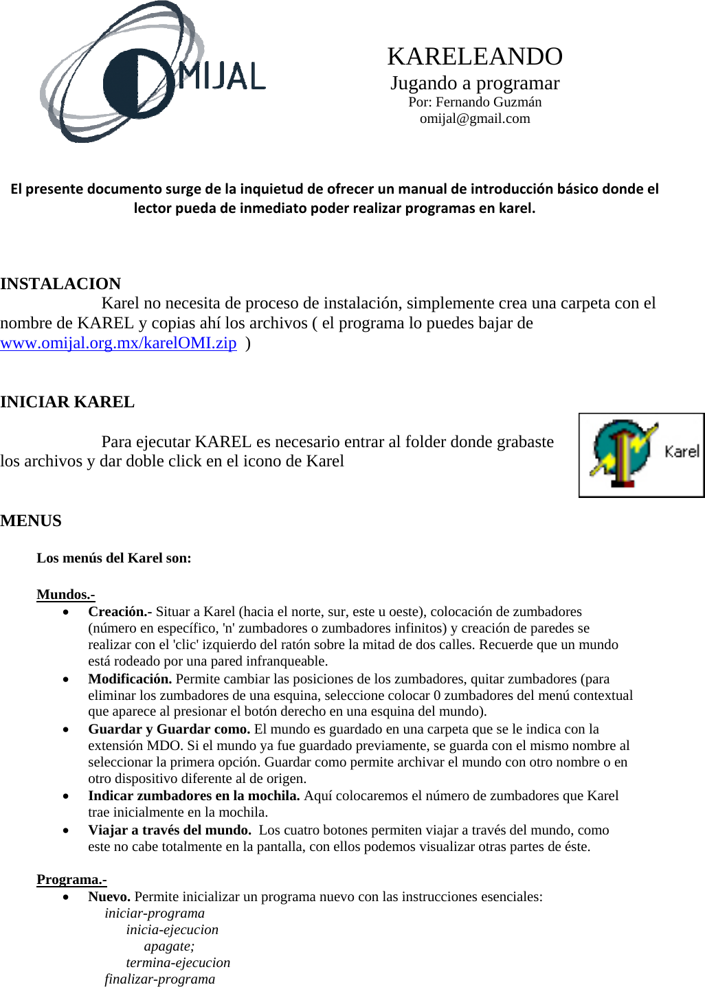 Page 1 of 5 - KARELEANDO_introduccion Manual Introduccion