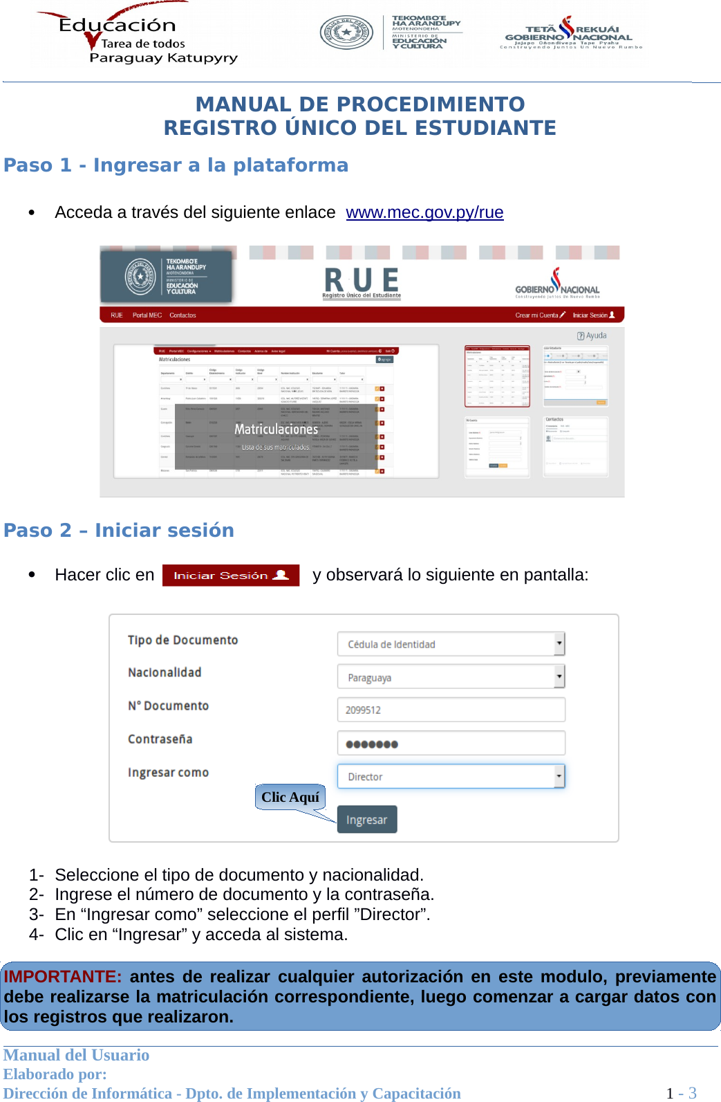 Page 1 of 3 - Manual Rue Autorizacion Alimenticia