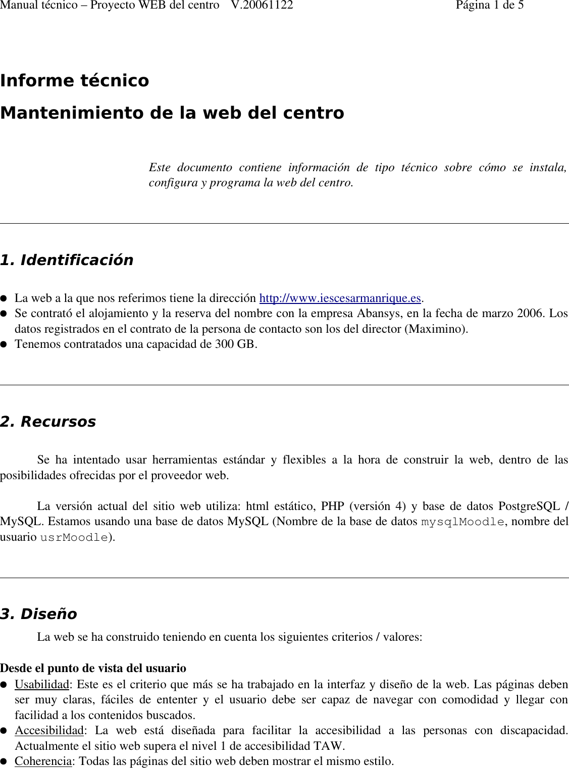 Page 1 of 5 - Manual Tecnico Web