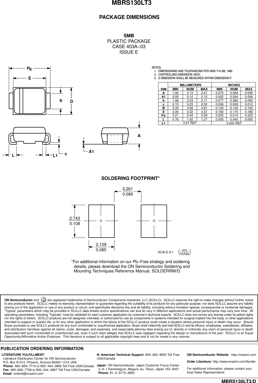 Page 4 of 5 - MBRS130LT3 - Datasheet. Www.s-manuals.com. On