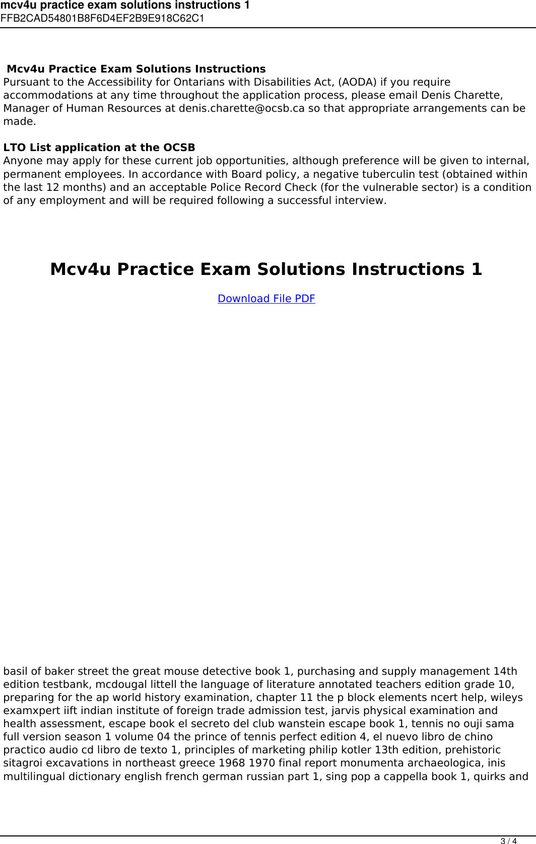 Page 3 of 4 - Mcv4u Practice Exam Solutions Instructions 1