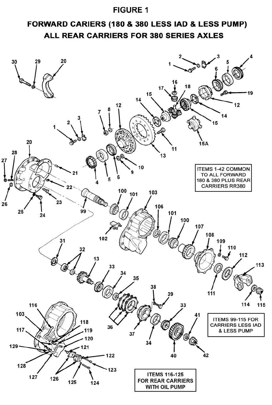 186 Series Meritor 180 185 380 Drive Axle Parts For Single And Tandem Axles